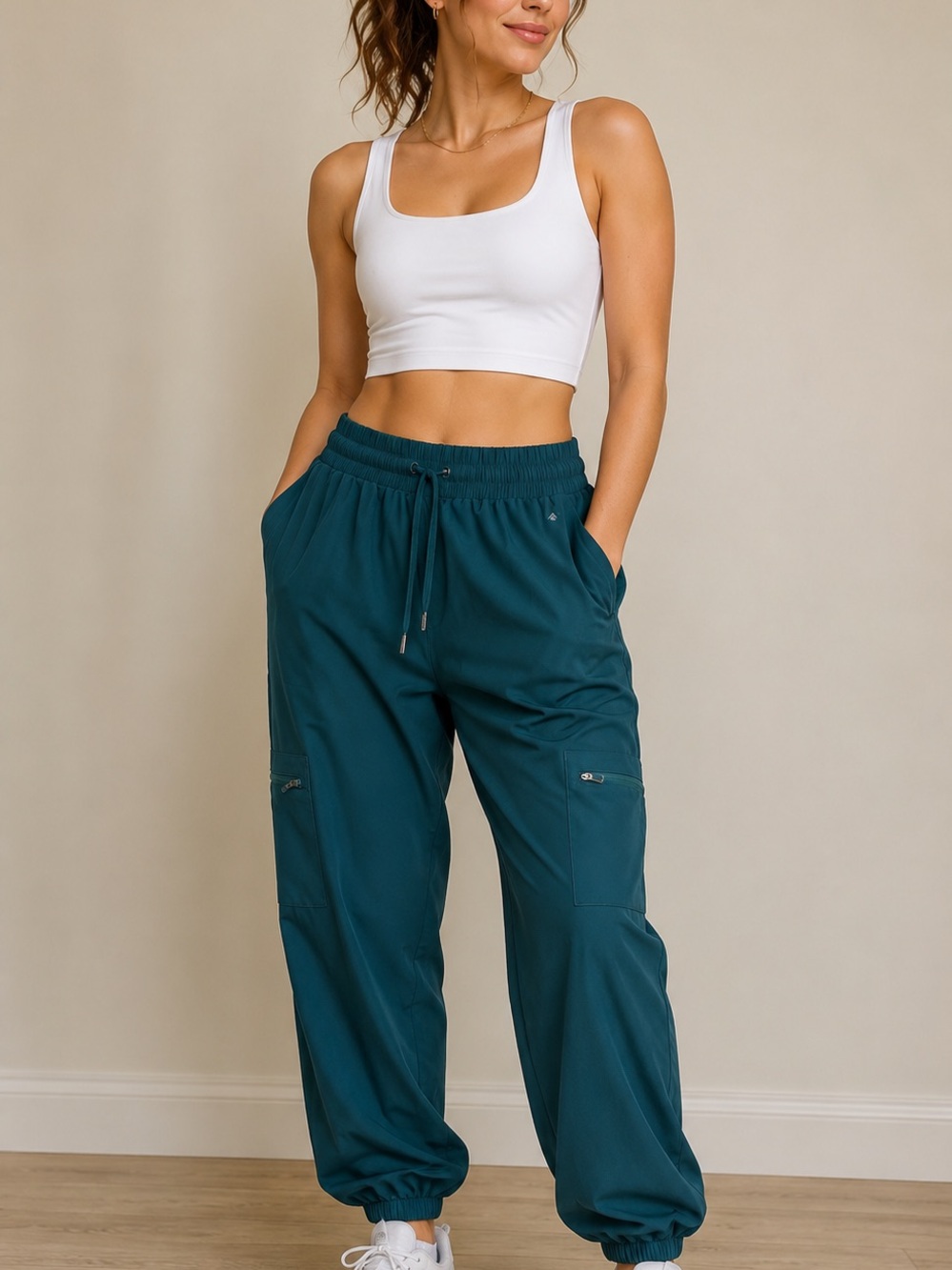 Cali Sport Teal Joggers For Women